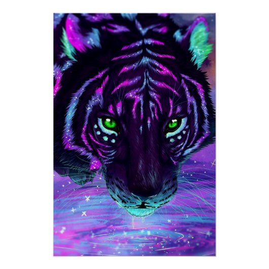 TTIGER MIT LEICHTER FARBE POSTER (Vorderseite)