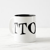 TTOW! ZWEIFARBIGE TASSE (Vorderseite Links)