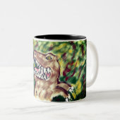 tTrex Zweifarbige Tasse (VorderseiteRechts)