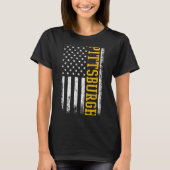 Ttsburgh Usa Flag Patriotic American From Ttsburgh T-Shirt (Vorderseite)