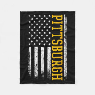 Ttsburgh USA-Flagge Patriotischer Amerikaner Aus T Fleecedecke