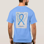 TTTS Awareness Ribbon Angel Custom T-Shirt (Rückseite)