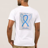 TTTS Awareness Ribbon Angel Custom T-Shirt (Rückseite)