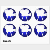 TTTstudios Logo Runder Aufkleber (Blatt)