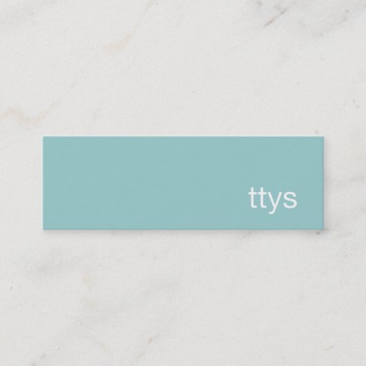 Ttys Networking Minimalistische Visitenkarte (Vorderseite)