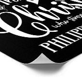 Tu alles durch Christus, der mich stärkt Poster (Ecke)