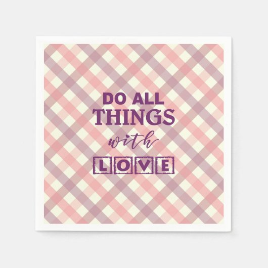 Tu ALLES MIT LIEBE! Serviette (Vorderseite)