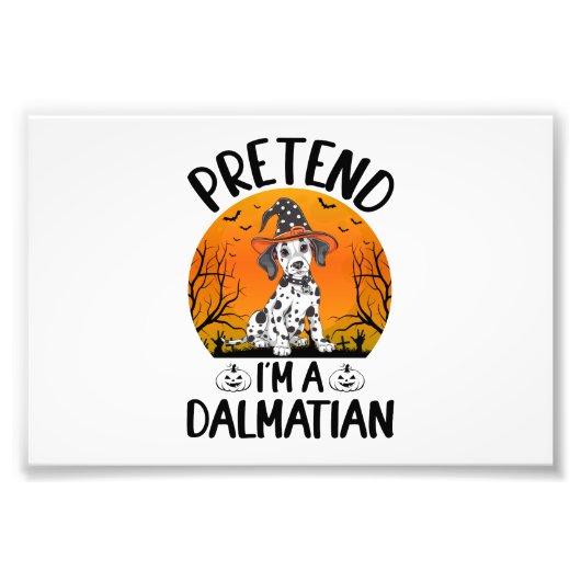 Tu als Dalmatiner Hund Halloween (3) Fotodruck (Vorne)