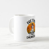 Tu als Dalmatiner Hund Halloween (3) Kaffeetasse (Vorderseite Links)