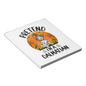 Tu als Dalmatiner-Hund Halloween (3) Notizblock (angewinkelt)