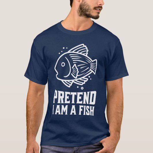 Tu als Fisch verkleiden T-Shirt (Vorderseite)