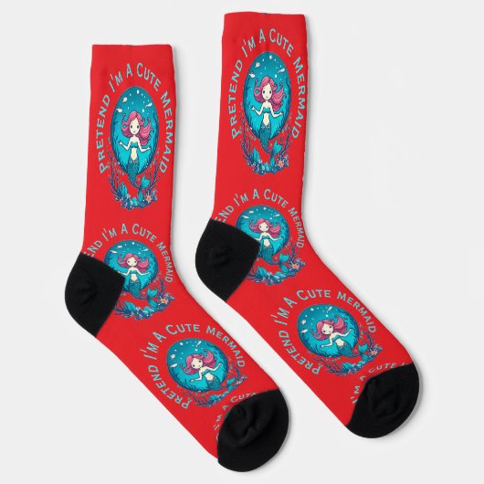 Tu als süße Meerjungfrau Thunder_Cove Socken (Rechts)