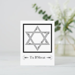 Tu B’Shvat! Der Star der blühenden Eleganz Postkarte
