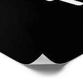 Tu-ba Funny Tuba Puns Dark BG Poster (Ecke)