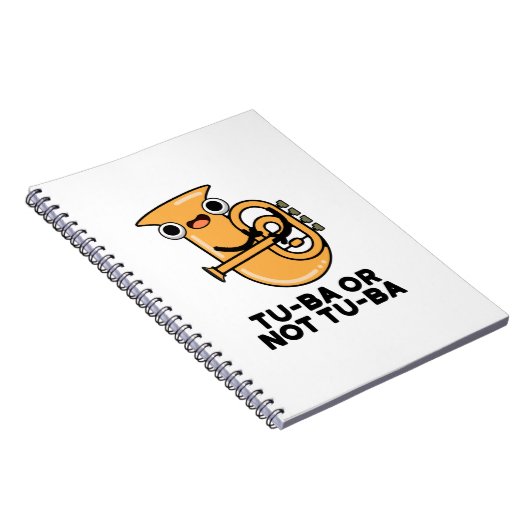 Tu-ba oder nicht Tu-ba Funny Shakespeare Tuba Pun Notizblock (Rechte Seite)