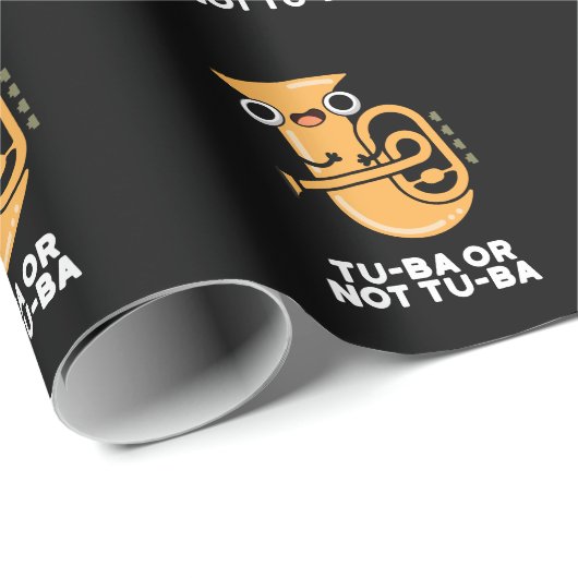 Tu-ba oder nicht Tu-ba Shakespeare Pun Dark BG Geschenkpapier (Rolleneckpunkt)