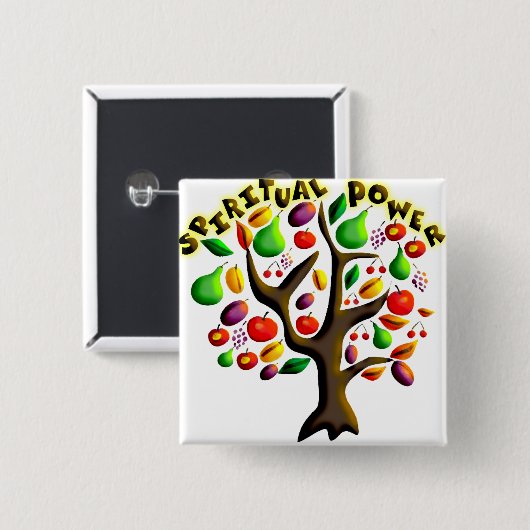 Tu Bishvat Button (Vorne & Hinten)