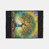 Tu Bishvat Happy New Year For Trees Fleecedecke (Vorderseite (Horizontal))