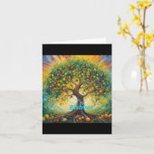 Tu Bishvat Happy New Year For Trees  Karte (Gelbe Blume)