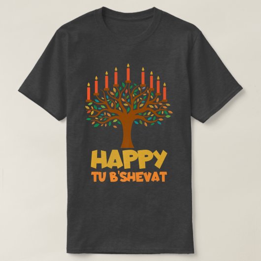 Tu BiShvat Happy Tu B'Shevat T-Shirt (Design vorne)