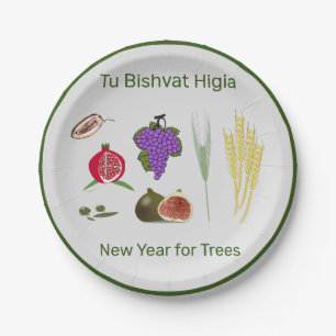 Tu Bishvat Pappteller