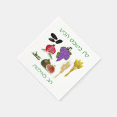 Tu Bishvat Serviette (Ecke)