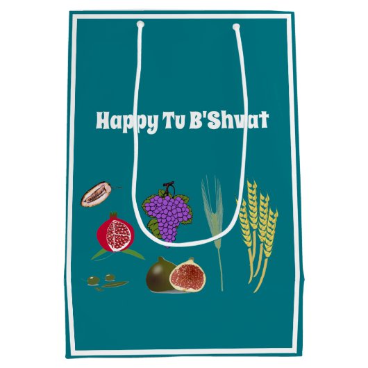 Tu B'Shvat Mittlere Geschenktüte (Rückseite)