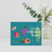 Tu B'Shvat Postkarte (Stehend Vorderseite)