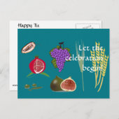 Tu B'Shvat Postkarte (Vorne/Hinten)