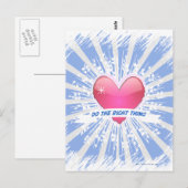 Tu das Richtige Postkarte (Vorne/Hinten)