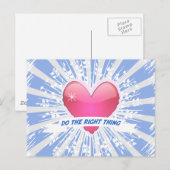 Tu das Richtige Postkarte (Vorne/Hinten)