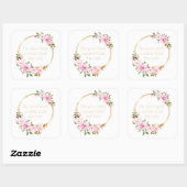 Tu dein bestes Verlassen Gott Die Erholung - Chris Quadratischer Aufkleber (Blatt)