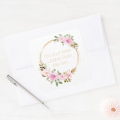 Tu dein bestes Verlassen Gott Die Erholung - Chris Quadratischer Aufkleber (Umschlag)