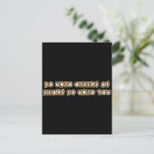 tu den Ottern, wie die Bären dir tun Postkarte (Stehend Vorderseite)