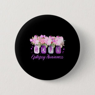 Tu Epilepsy Bewusstsein Monat Kostüme Blume Band Button