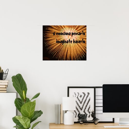 Tu es! - Espagnol Poster (Heimbüro)