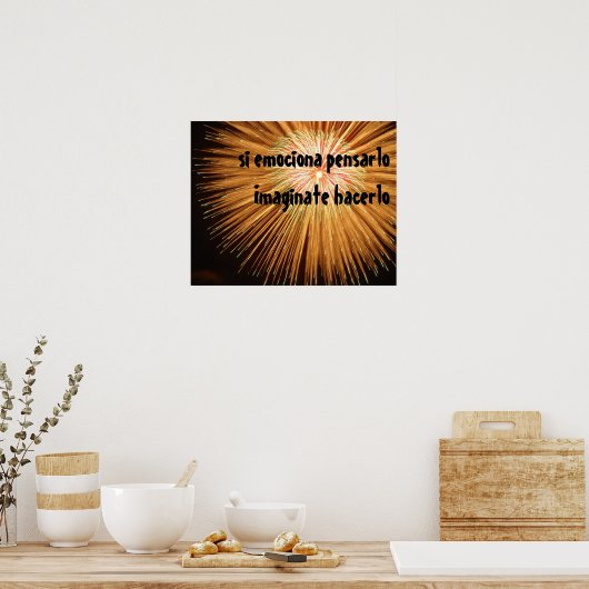 Tu es! - Espagnol Poster (Küche)