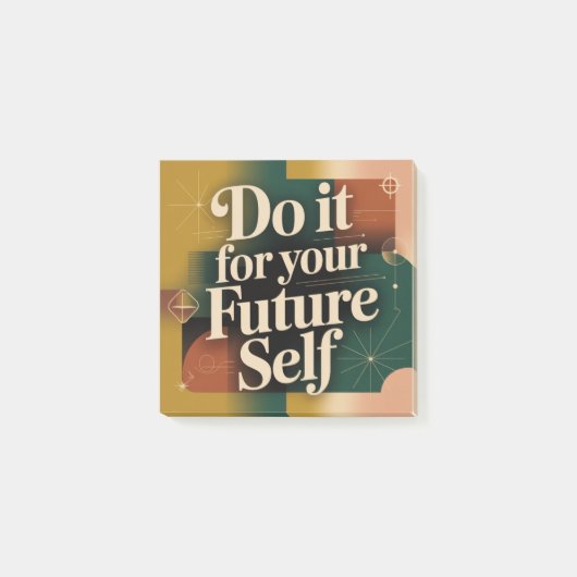 Tu es für dein zukünftiges Ich Post-it Klebezettel (Vorderseite)