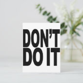 Tu es nicht! postkarte (Stehend Vorderseite)