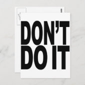 Tu es nicht! postkarte (Vorne/Hinten)