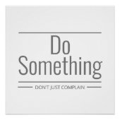 Tu etwas, das nicht nur beschweren soll poster (Vorderseite)