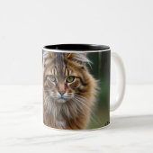Tu Felin,Amantes de los Gatos Zweifarbige Tasse (VorderseiteRechts)