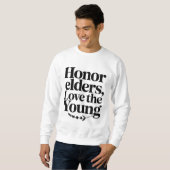 Tu heute etwas, das dir morgen hilft sweatshirt (Vorne ganz)