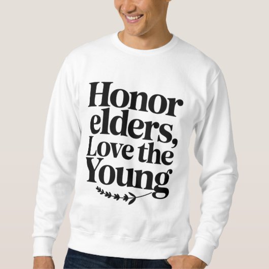Tu heute etwas, das dir morgen hilft sweatshirt (Vorderseite)