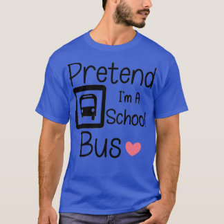 Tu Ix27m als Schulbus Funny Lazy Halloween Co T-Shirt