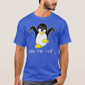 Tu Linu Penguin Sudo Rm Rf Programmer Developer T-Shirt (Vorderseite)