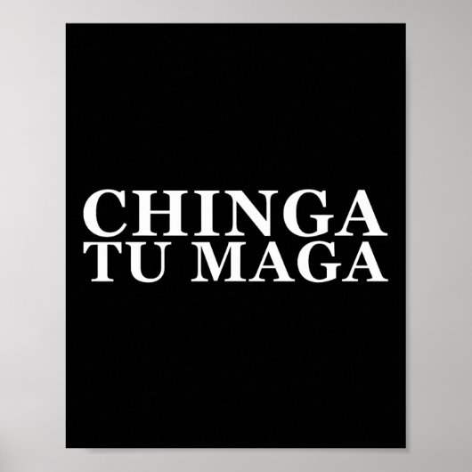 Tu Maga Anti Trump Mexikanisches lateinisches Wort Poster (Vorne)