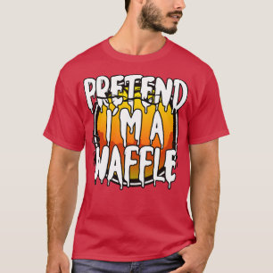 Tu mir a Waffle Funny Lazy Halloween Costume L T-Shirt