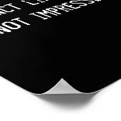 Tu nicht so, als ob du nicht beeindruckt bist poster (Ecke)