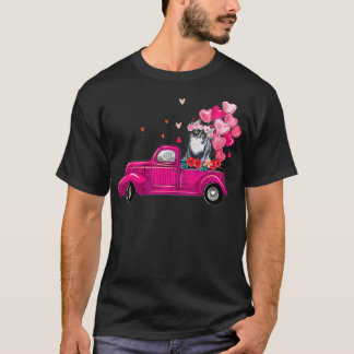 Tu Niedlich Truck Cat Valentinstag Kostüm Boy Girl T-Shirt